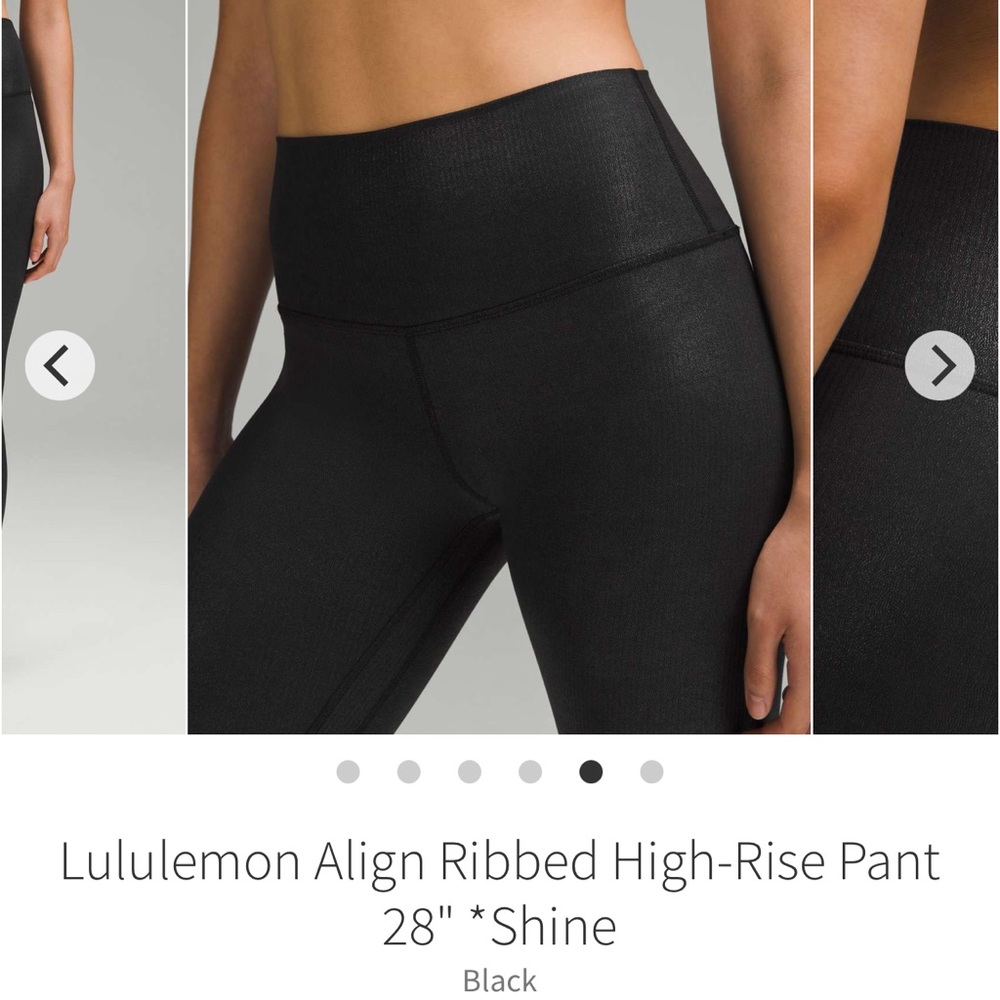 Lululemon Align Ribbed High-Rise Pant 28" *Shine